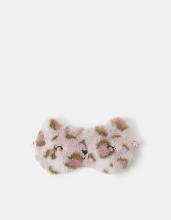 Fluffy Leopard Eye Mask, , large