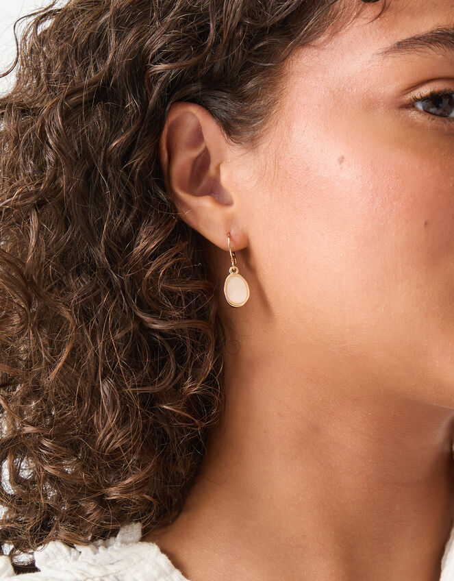3-Pack Mini Stone Drop Hoop Earrings, , large