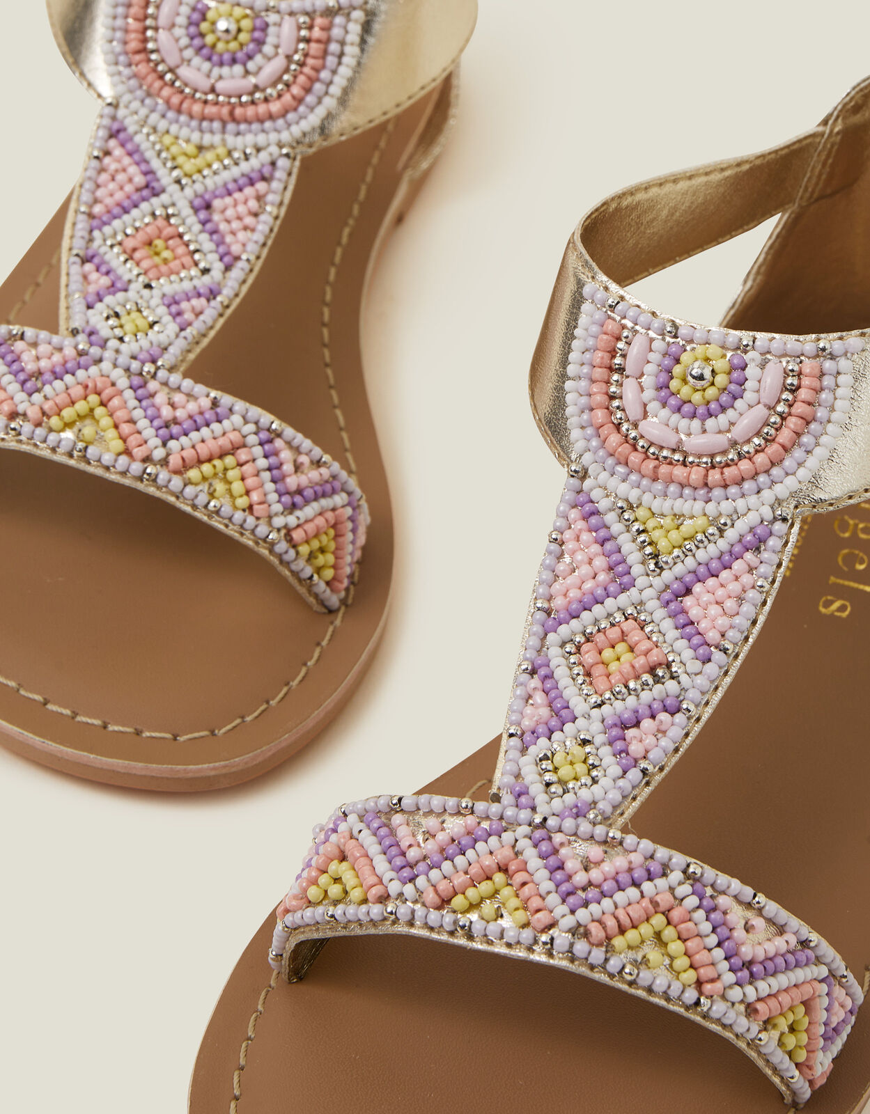 Girls beaded sandals deals