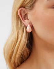Pearly Chunky Curve Drop Earrings, , large