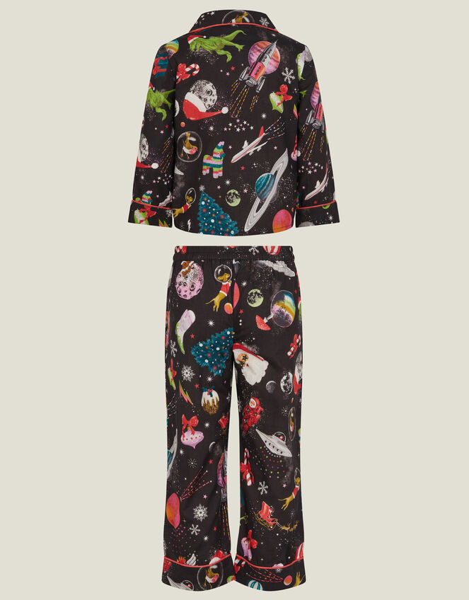 Girls Christmas Print Pyjama Set, Multi (BRIGHTS-MULTI), large