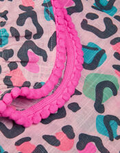 Girls Leopard Print Sun Dress, Multi (BRIGHTS MULTI), large
