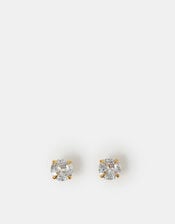 14ct Gold-Plated Large Bling Stud Earrings, , large