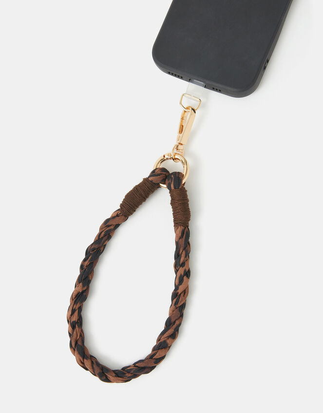 Leopard Print Wrist Phone Strap, , large