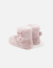 Girls Soft Slipper Boots, Pink (PINK), large