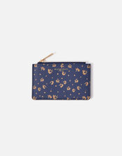 Ditsy Print Cardholder, Blue (NAVY), large