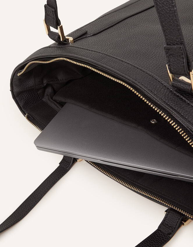 Metal Detail Laptop Tote Bag, , large