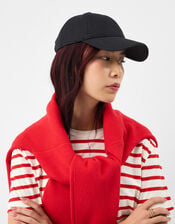 Twill Baseball Cap, Black (BLACK), large