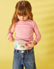 Girls Rainbow Badge Belt Bag, , large