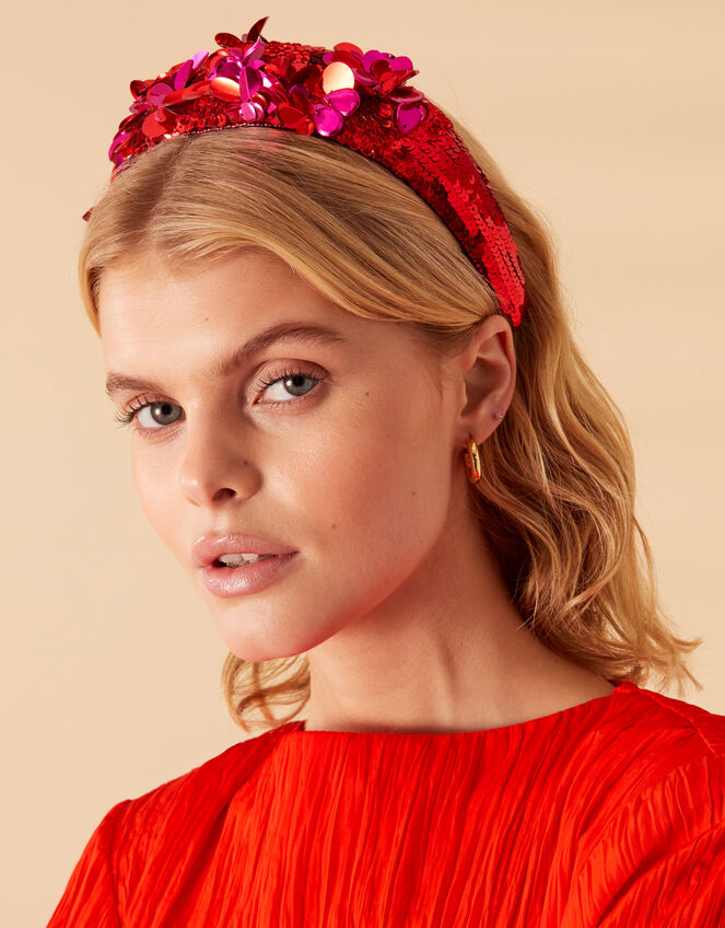 Sequin Valentine's Day Headband Alice bands Accessorize UK