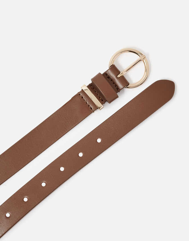 Leather Belt, Tan (TAN), large