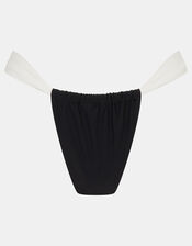 Mono Adjustable Bikini Bottoms, Black (BLACK WHITE), large