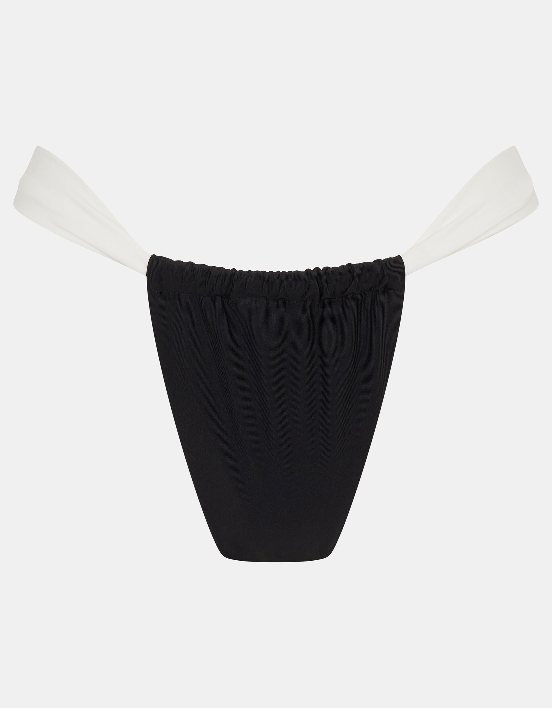Mono Adjustable Bikini Bottoms, Black (BLACK WHITE), large