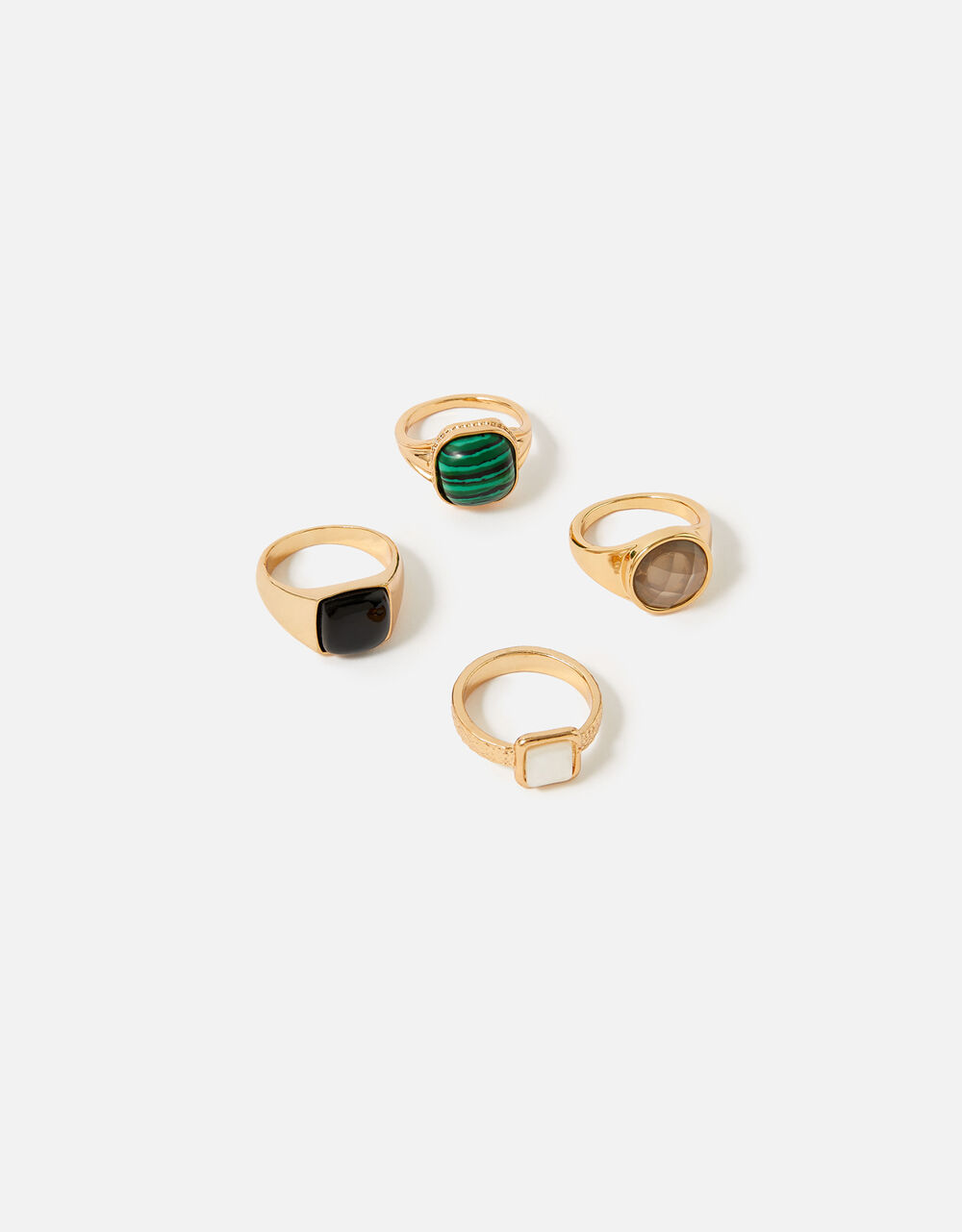 Reconnected Chunky Ring Multipack Multi | Stacked rings | Accessorize UK