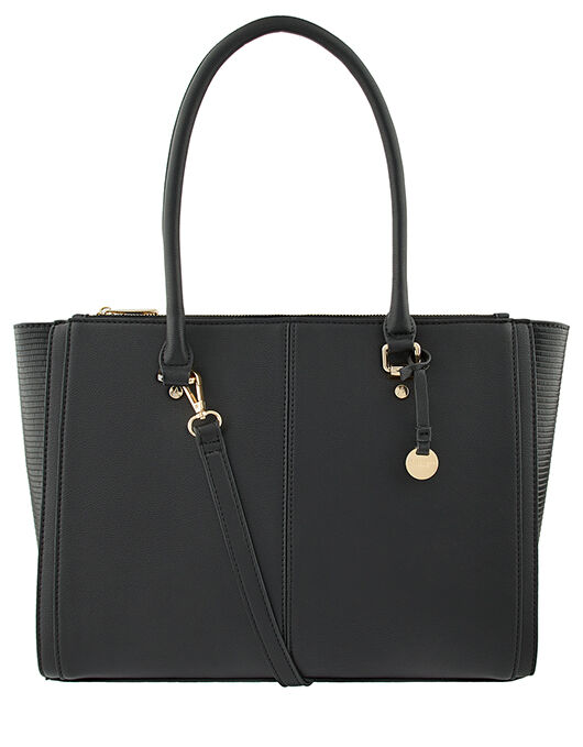 Accessorize black lenny online tote bag