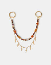 Fish Chain Beaded Bag Charm, , large