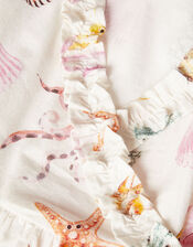Kids Shell and Fish Print Dress, Multi (PASTEL-MULTI), large
