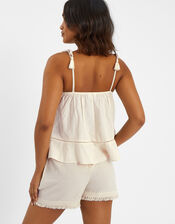 Mirror Embroidered Cami Top, Ivory (IVORY), large