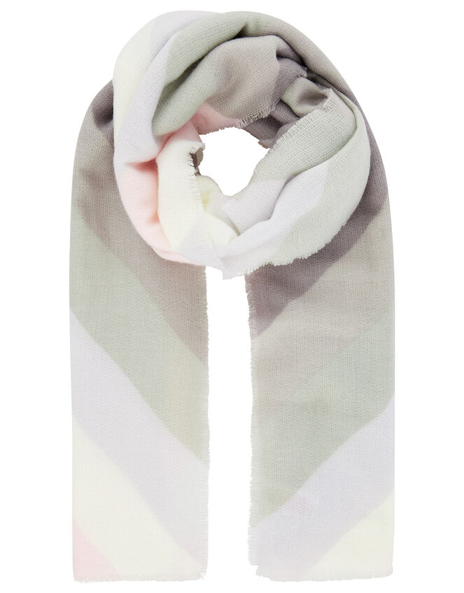 Pastel Chevron Blanket Scarf, , large