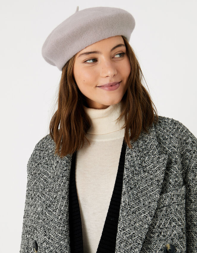 Beret Hat in Pure Wool Hats Accessorize UK