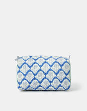Large Dandelion Print Quilted Make Up Bag, , large