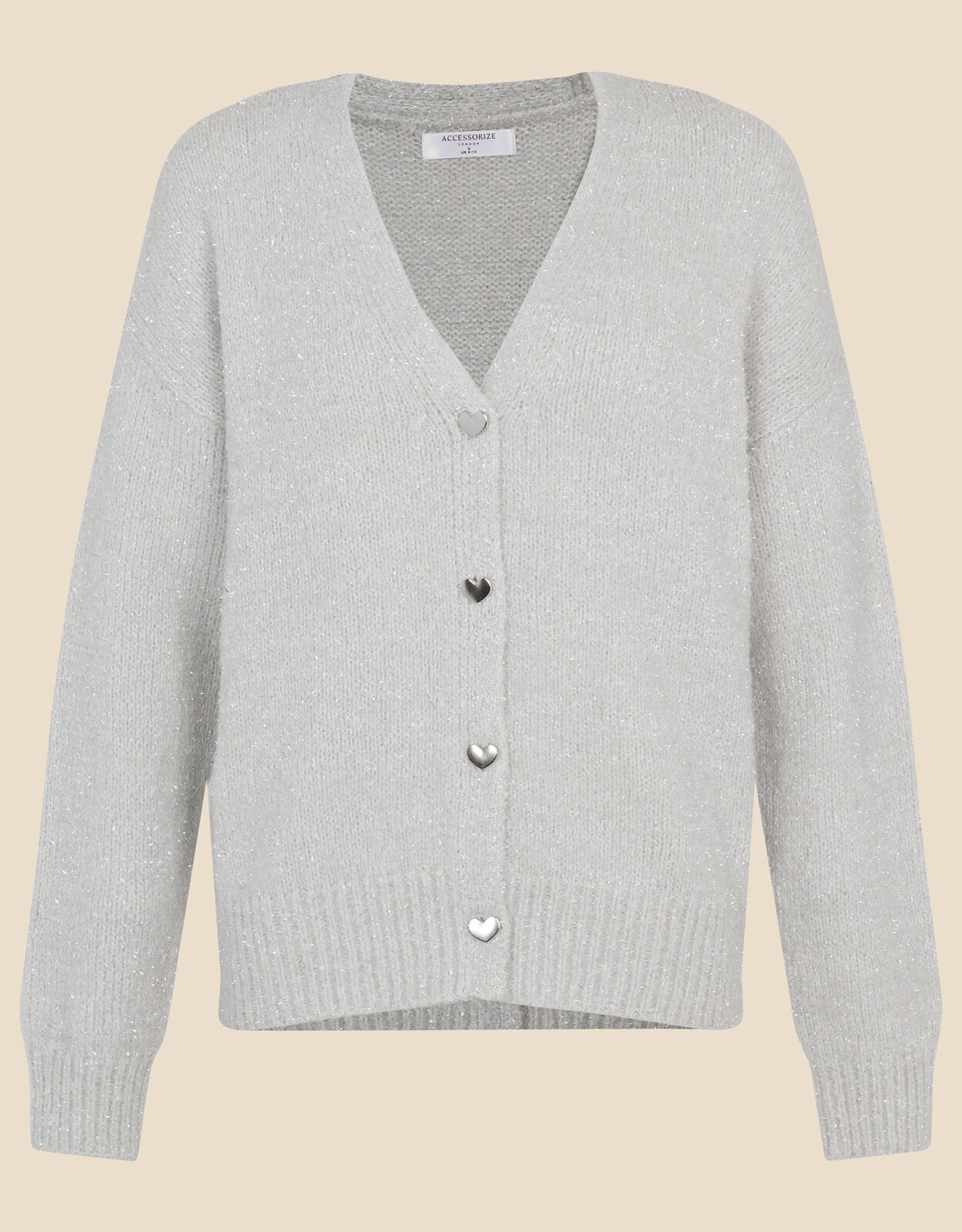 Grey cardigan with buttons discount