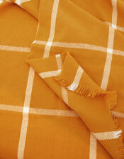 Sunny Windowpane Check Blanket Scarf, , large
