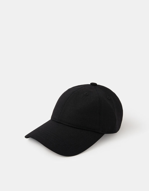 Twill Baseball Cap, Black (BLACK), large
