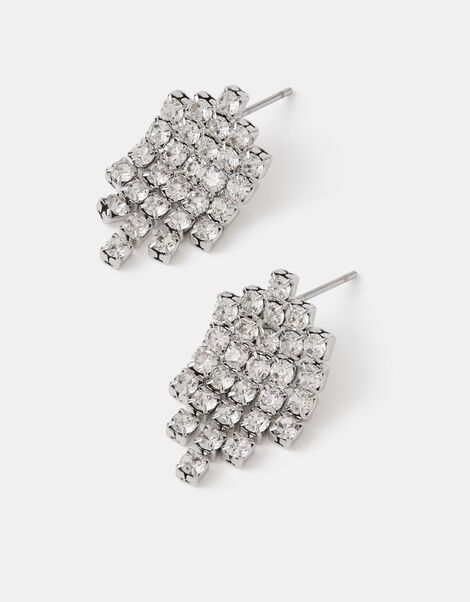 Mini Cascade Diamanté Drop Earrings, , large
