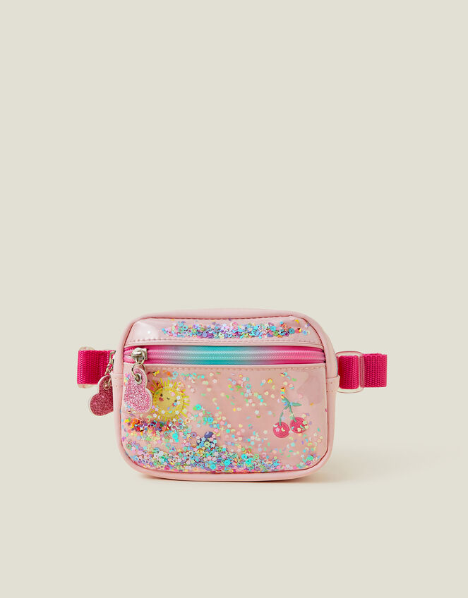 Girls Sequin Confetti Belt Bag, , large