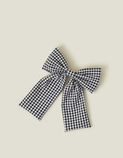 Gingham Hair Bow, , large