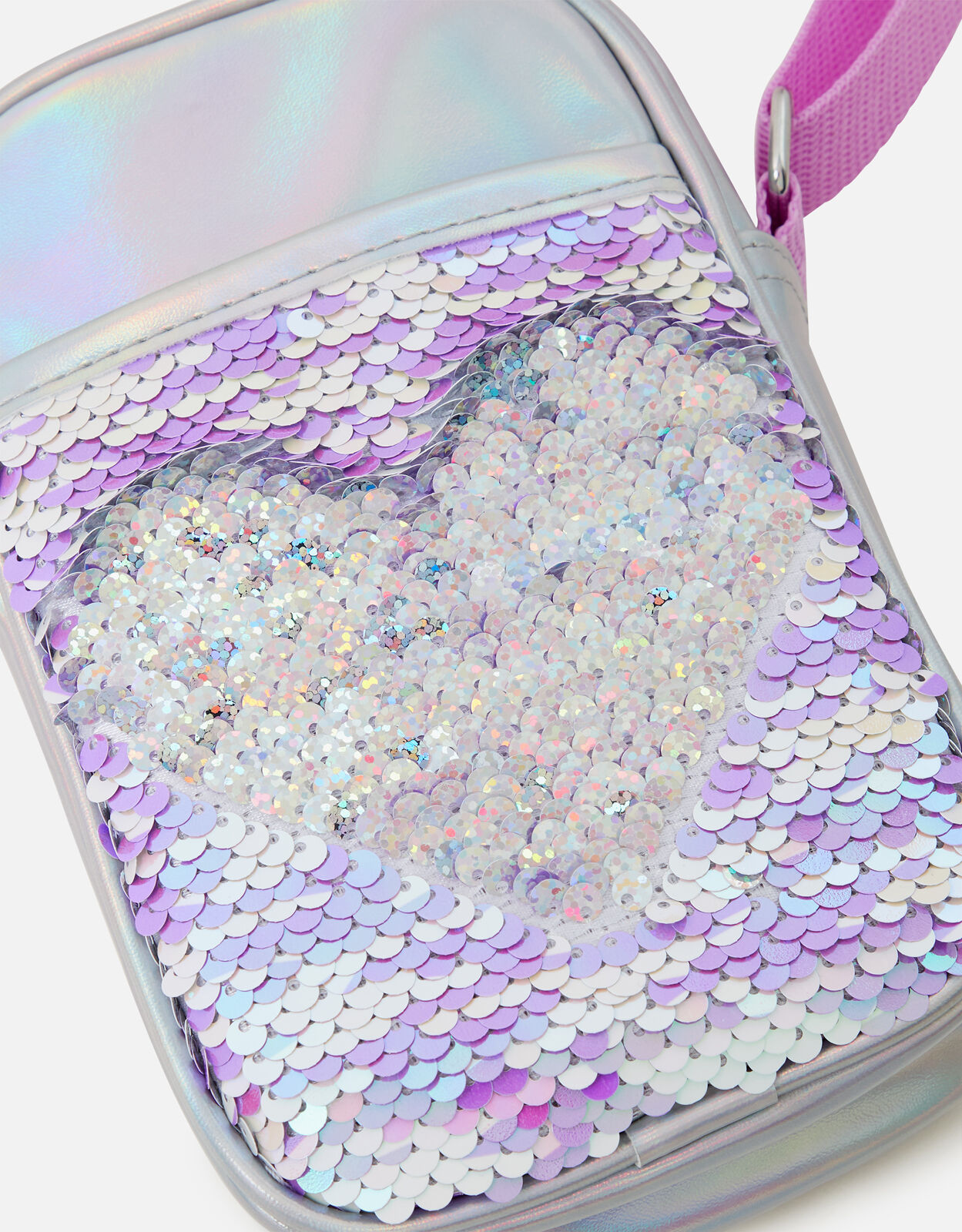 Girls Sequin Mobile Phone Bag