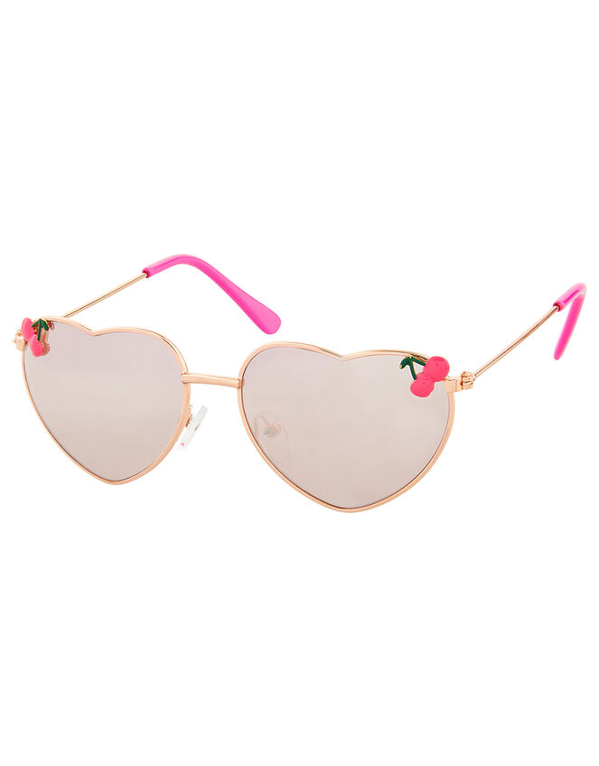 Cherry Heart Aviator Sunglasses, , large
