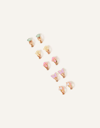 Unicorn Clip On Earrings 5 Pack, , large
