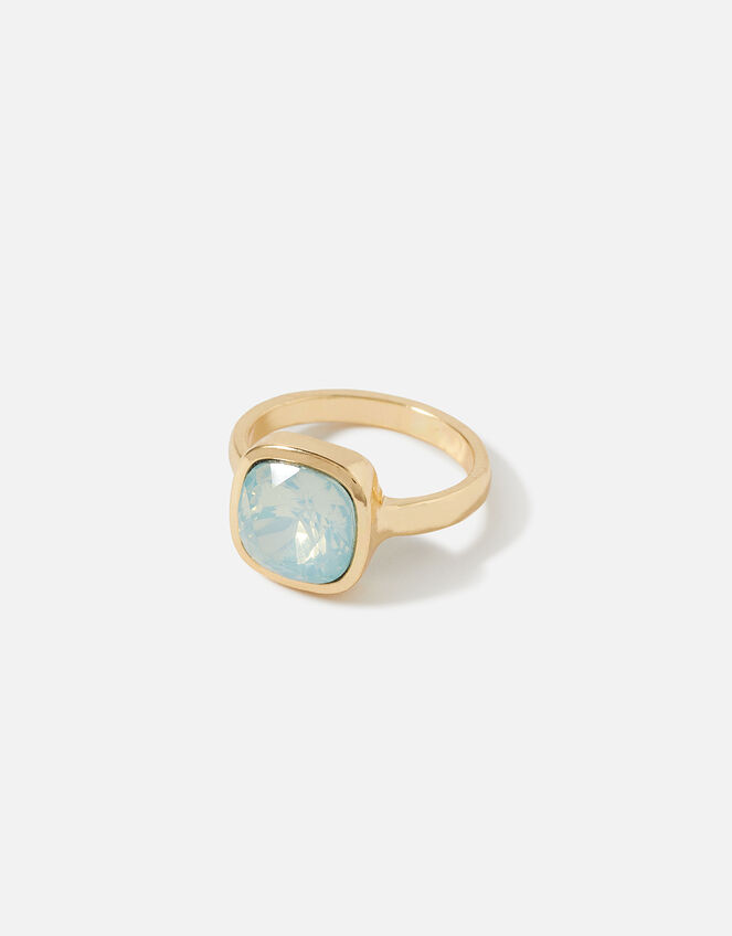 Seascape Statement Crystal Ring, Green (GREEN), large