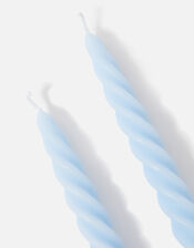 Twisted Taper Candle Set, Blue (BLUE), large