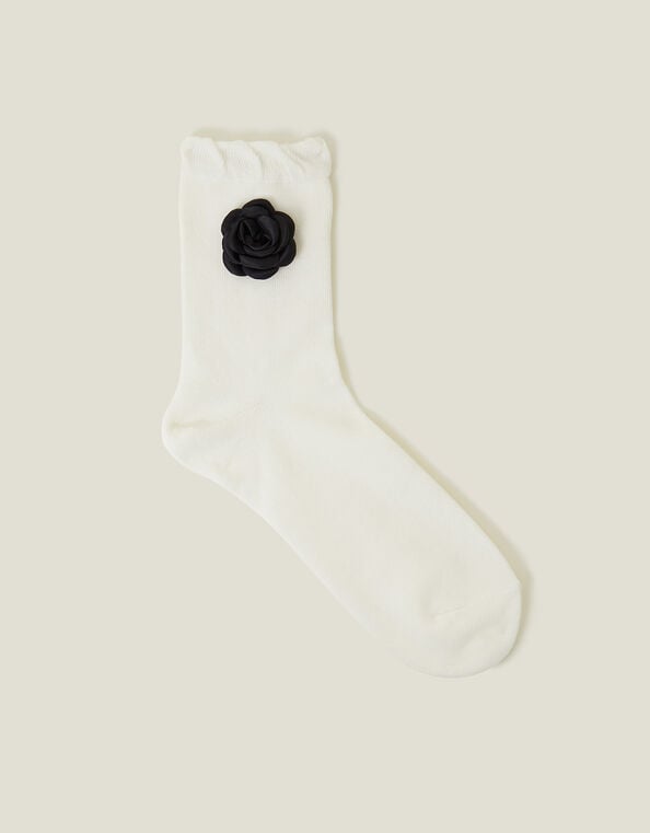 Corsage Flower Socks, , large