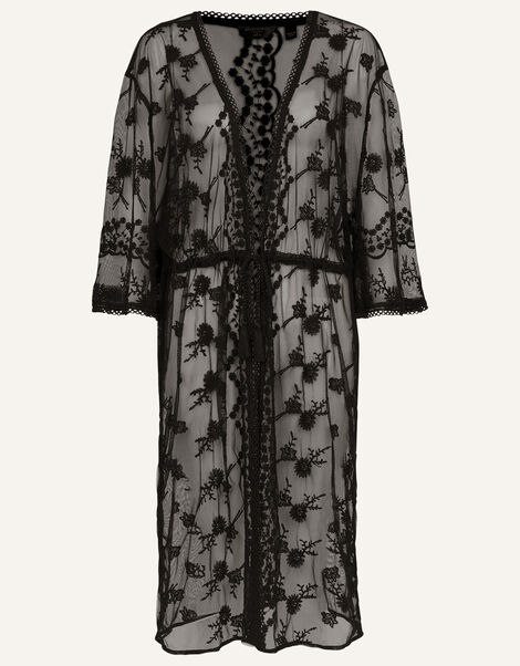 Lace Kimono Black, Black (BLACK), large