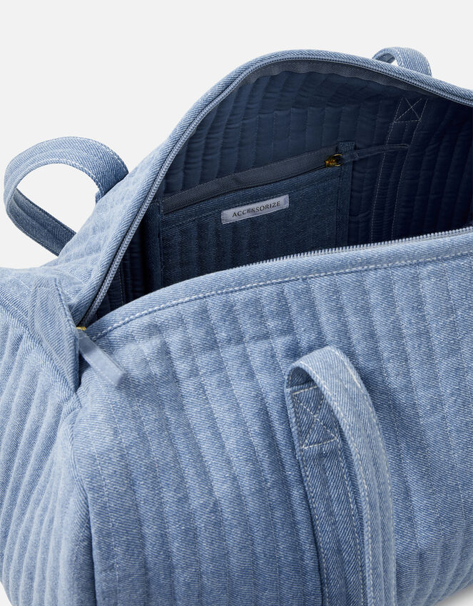 Denim Weekend Bag, , large