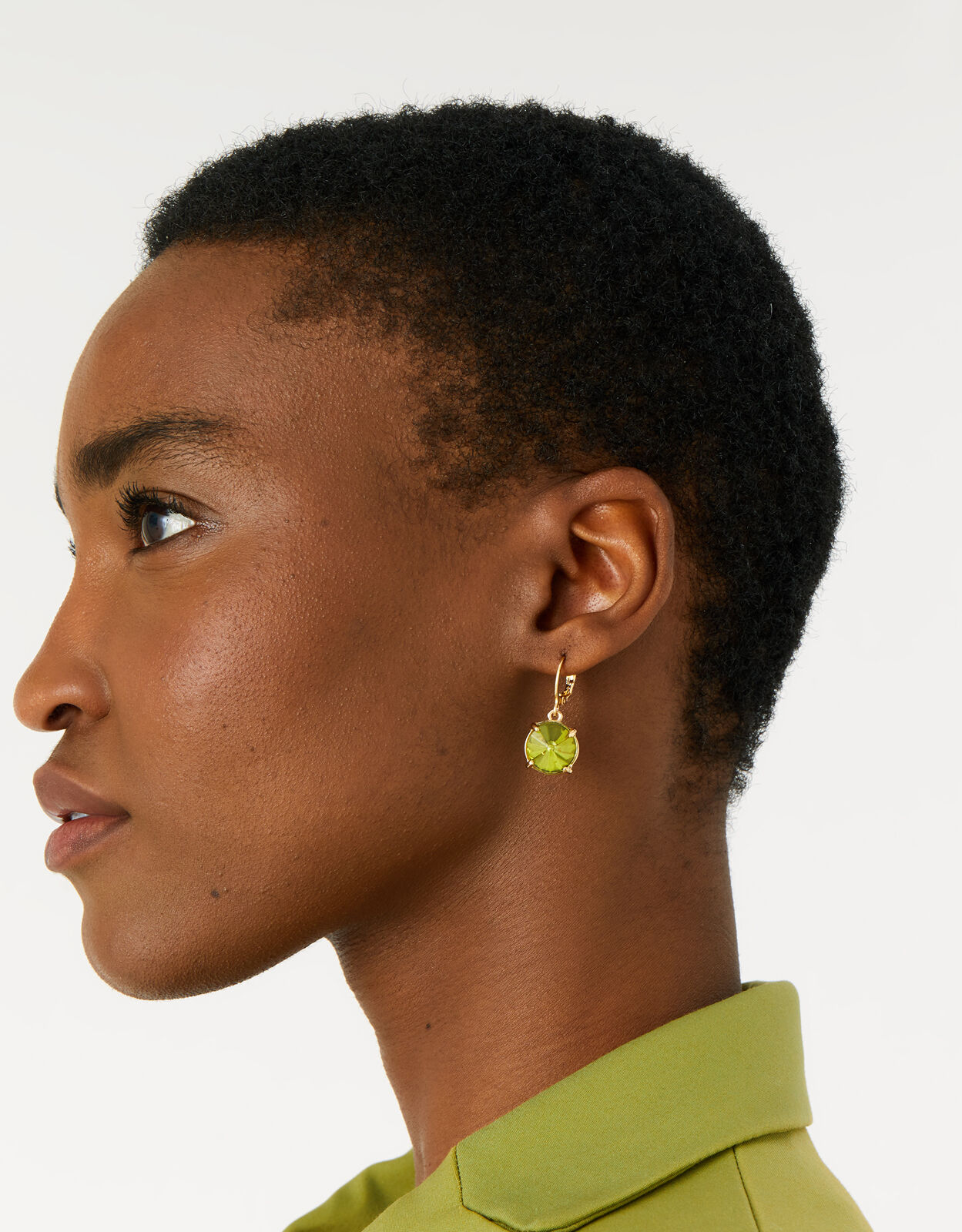 Country Retreat Gem Earrings Green