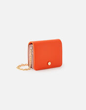 Cali Colourblock Chain Cardholder, Orange (ORANGE), large