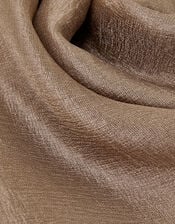 Lightweight Shimmer Scarf, Natural (CHAMPAGNE), large