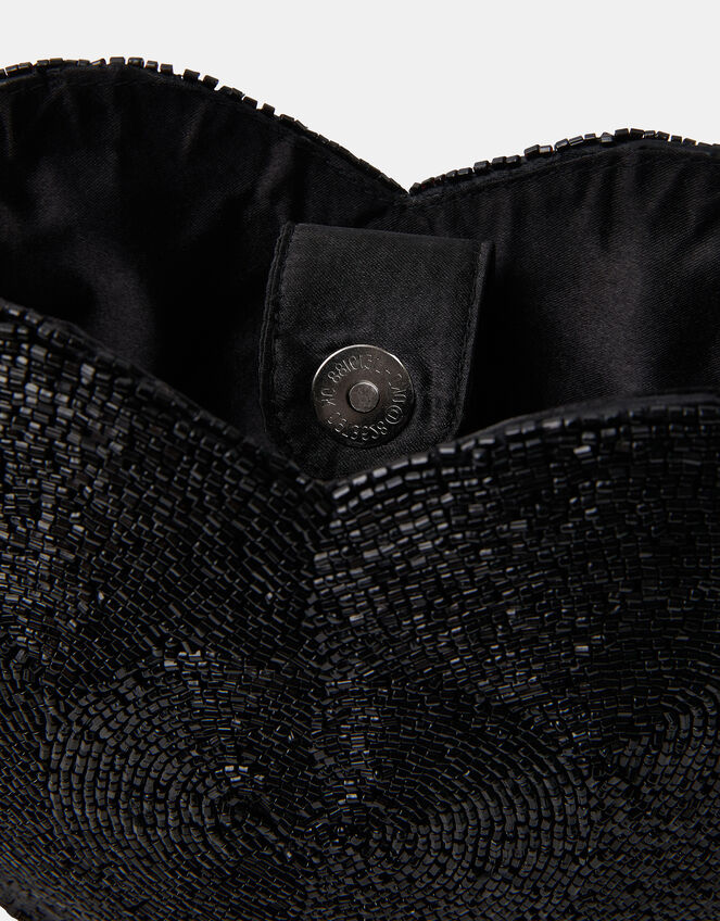 Beaded Heart Shoulder Bag, , large