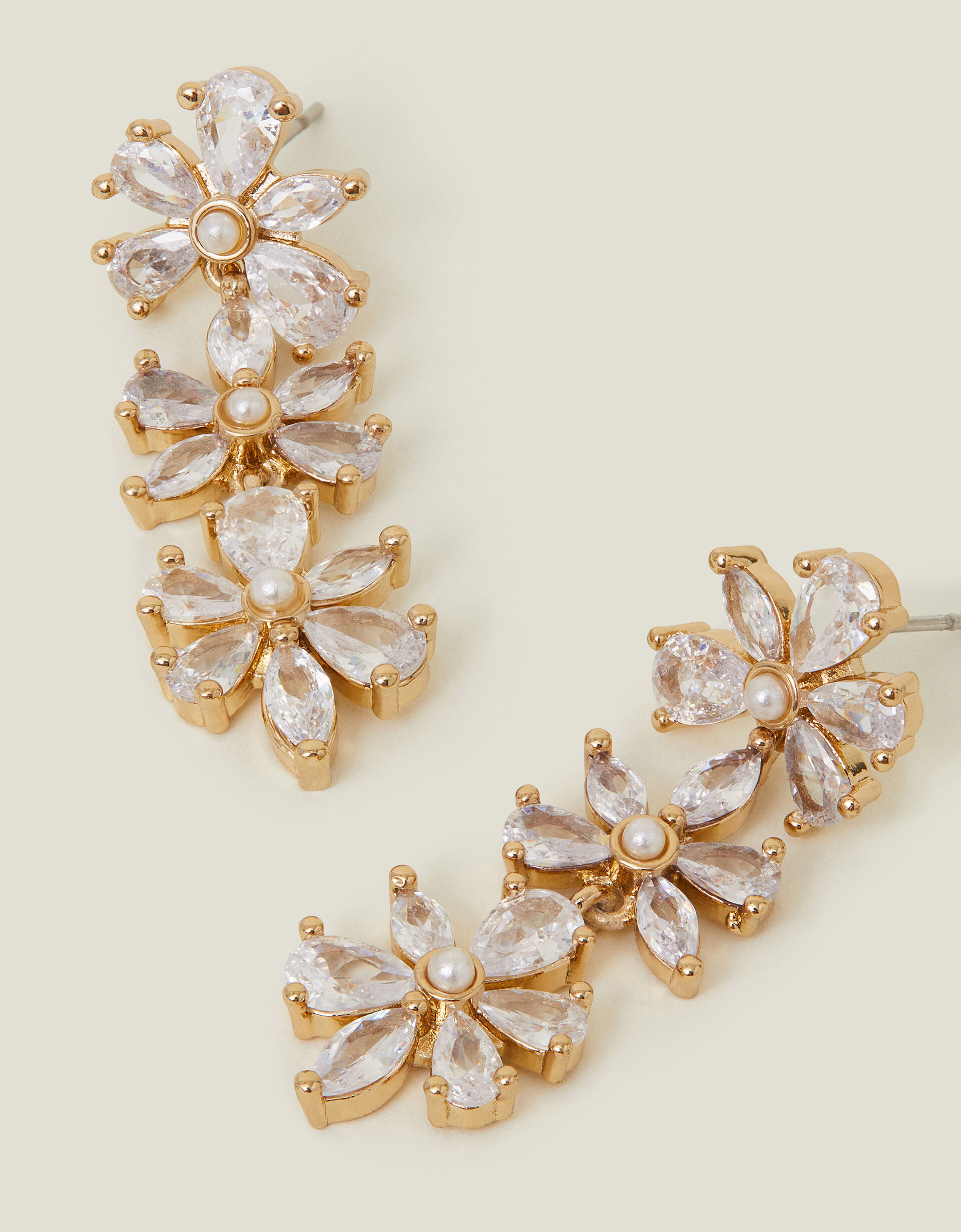 Flower online hanging earrings