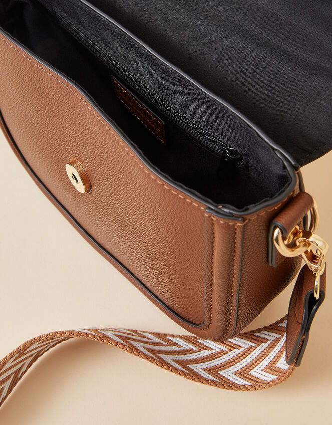 Webbing Saddle Bag, Tan (TAN), large