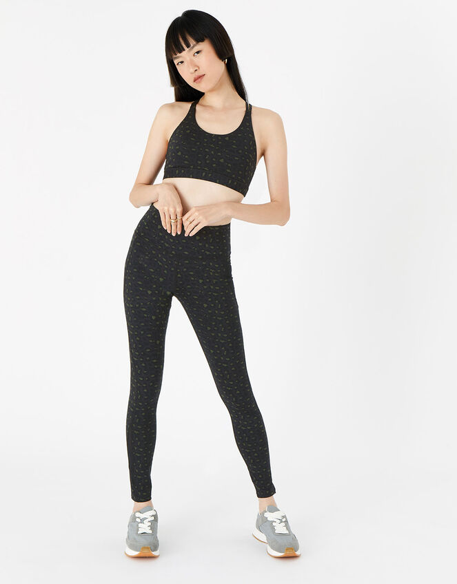 Tonal Leopard Sports Bra, Multi (DARKS-MULTI), large