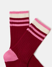 Stripe Ribbed Socks, , large