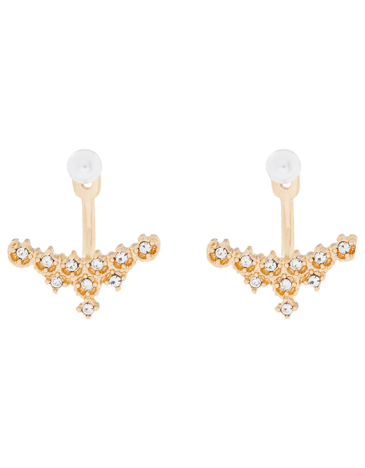Pearl and Crystal Ear Jackets Ear cuffs Accessorize Global