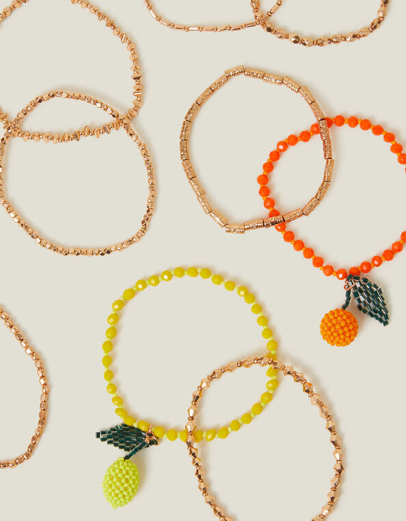 Beaded Fruit Stretch Bracelets, , large