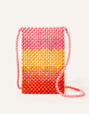 Beaded Cross-Body Phone Pouch, , large